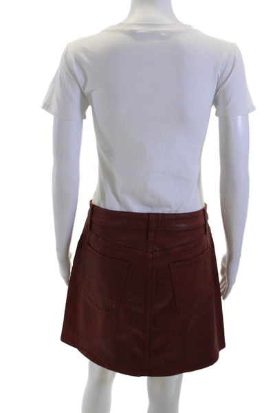 Joes Womens A-Line Mini Brown Skirt Size 27