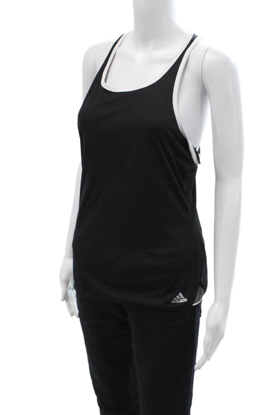 Adidas Women Black Sleeveless Basic Tank Top Recycled Polyester Size M