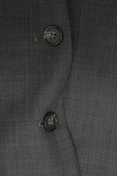 Michael Kors Boys Two Button Notched Lapel Blazer Jacket Gray Wool Size 8