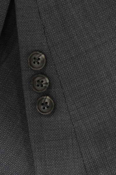 Michael Kors Boys Two Button Notched Lapel Blazer Jacket Gray Wool Size 8