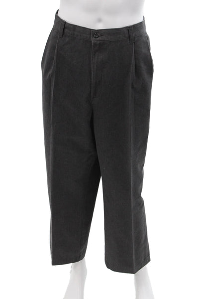 Dockers Men Cropped Dress Pants Dark Gray Big & Tall Size 46
