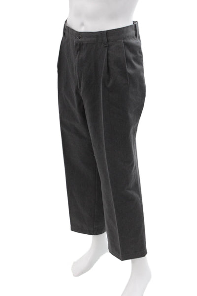 Dockers Men Cropped Dress Pants Dark Gray Big & Tall Size 46