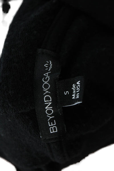 Beyond Yoga Womens Pullover Hoodie Black Drawstring Long Sleeve Size S