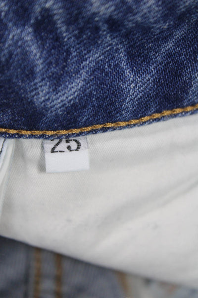 Closed Women Blue Mid Rise Ankle Cropped Jeans Organic Cotton Size 25