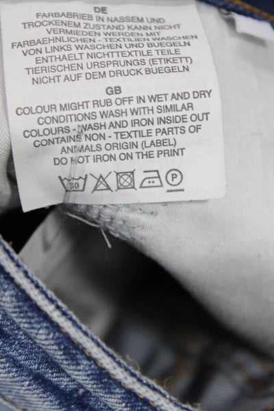 Closed Women Blue Mid Rise Ankle Cropped Jeans Organic Cotton Size 25