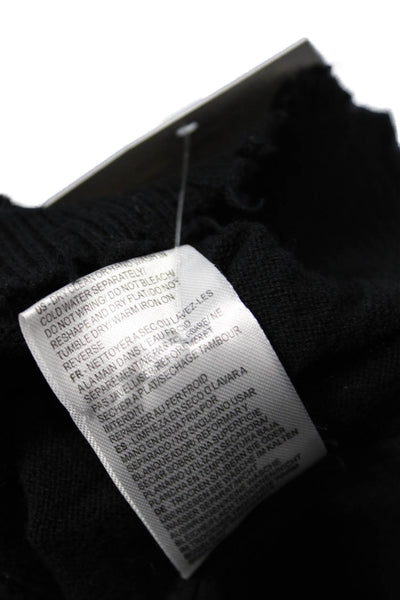 Minnie Rose Womens Basic Sleeveless Tank Black Crew Neck Size S