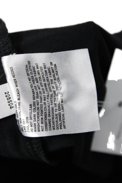 Uniqlo Womens Basic Jersey Tank Black Cotton Sleeveless Round Neck Size S