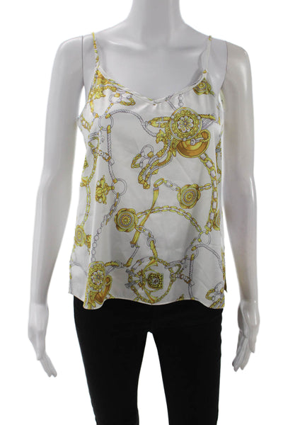 Generation Love Women White V-Neck Camisole Sleeveless Size S