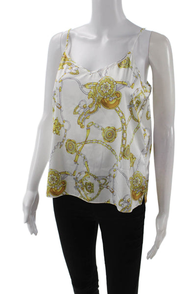 Generation Love Women White V-Neck Camisole Sleeveless Size S