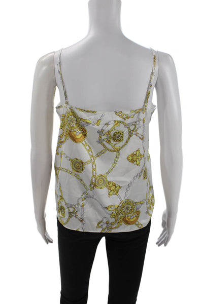Generation Love Women White V-Neck Camisole Sleeveless Size S