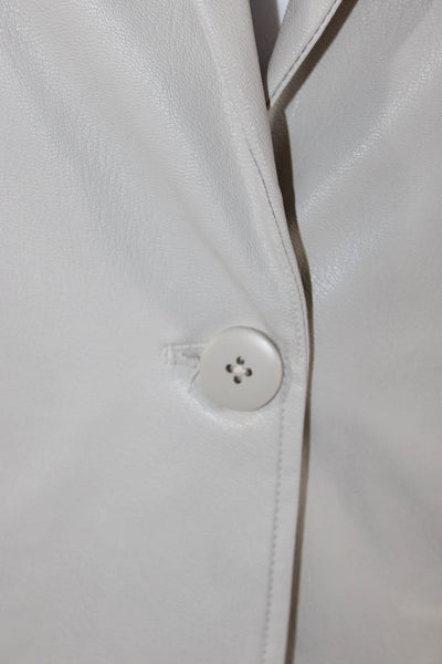 Splendid Women Beige Collared Button Blazer Solid Long Sleeve Size XS
