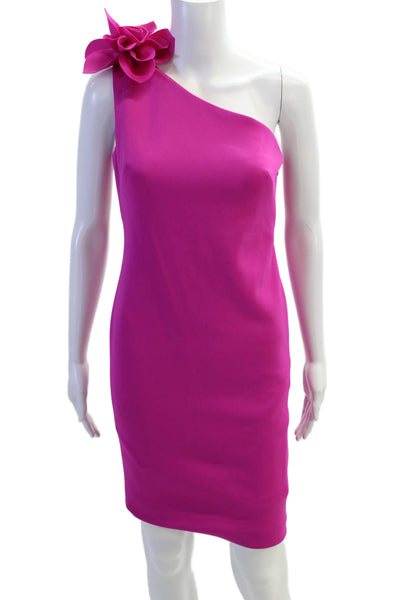 Eliza J Women Sheath Dress Pink Sleeveless Hook & Eye Size 6