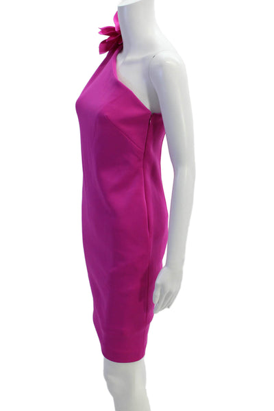 Eliza J Women Sheath Dress Pink Sleeveless Hook & Eye Size 6