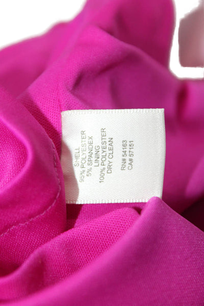 Eliza J Women Sheath Dress Pink Sleeveless Hook & Eye Size 6
