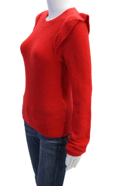 Lilla P Women Pullover Red Crew Neck Long Sleeve Size XS