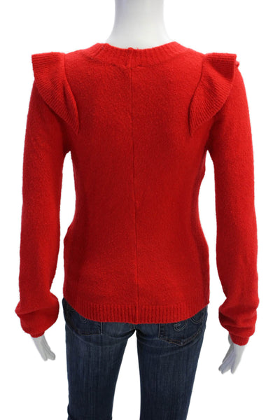 Lilla P Women Pullover Red Crew Neck Long Sleeve Size XS