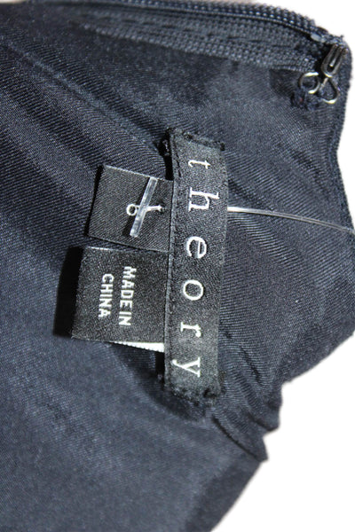 Theory Womens A-Line Tank Dress Black Polyester Blend Sleeveless Size 6