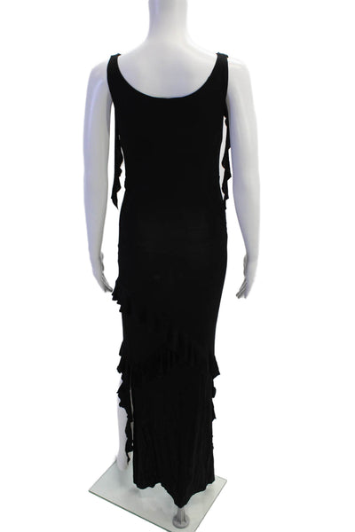 Ahiri Womens Gothic Tank Dress Sleeveless Black Round Neck Size S