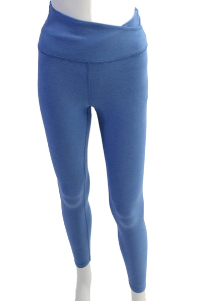 Beyond Yoga Womens Ankle Petite Jeggings Blue Nylon Solid Size S