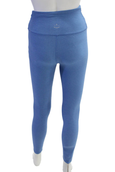 Beyond Yoga Womens Ankle Petite Jeggings Blue Nylon Solid Size S
