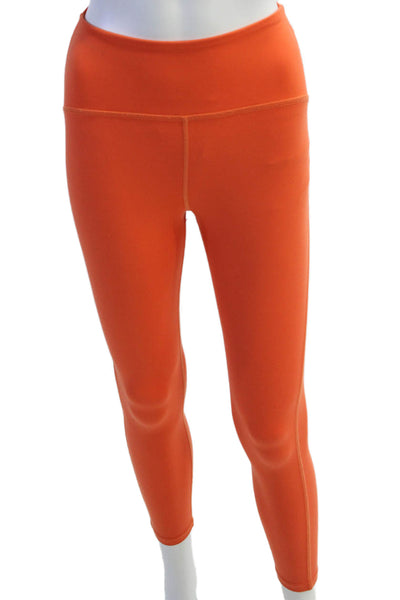Beyond Yoga Womens Ankle Leggings Orange Petite Size S