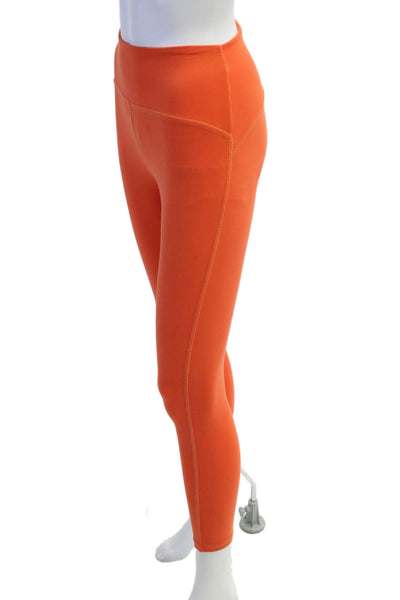 Beyond Yoga Womens Ankle Leggings Orange Petite Size S