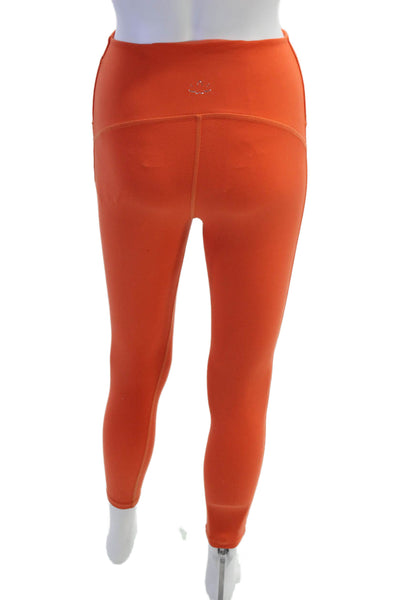 Beyond Yoga Womens Ankle Leggings Orange Petite Size S