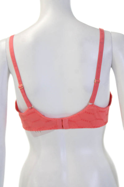 Savage x Fenty Womens Under Wire Bra Coral Pink Size 34 D