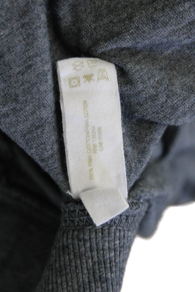 Skin Womens Cotton Raw Edge Detail Drawstring Waist Sweatpants Gray Size 0