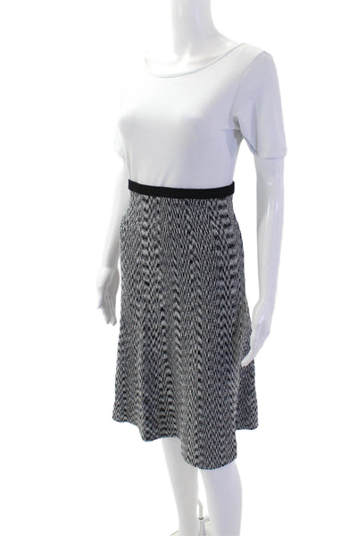 Sandro, Women A-Line Geometric Black Skirt Size 3