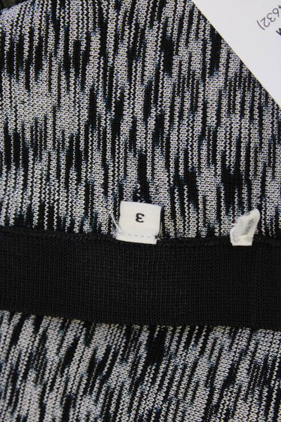 Sandro, Women A-Line Geometric Black Skirt Size 3