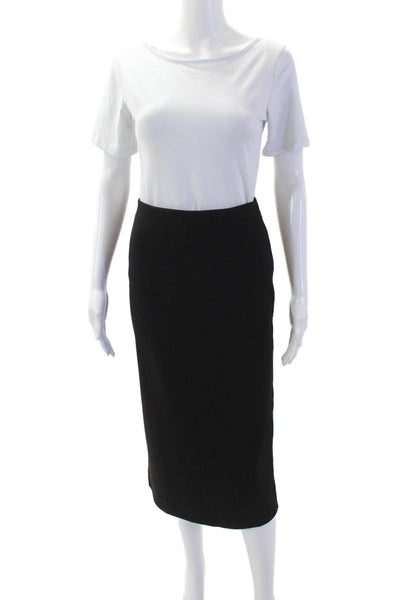 Zara Women Straight Pencil Long Black Skirt Size XS