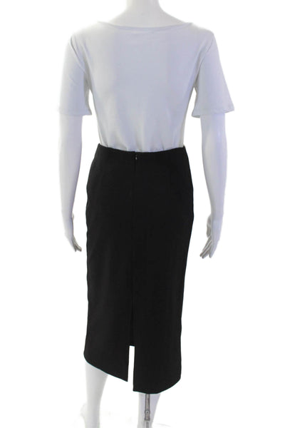 Zara Women Straight Pencil Long Black Skirt Size XS