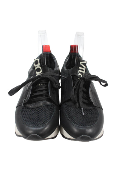 Dolce Vita Womens Lace-Up Platform Fashion Sneakers Black Size 7.5