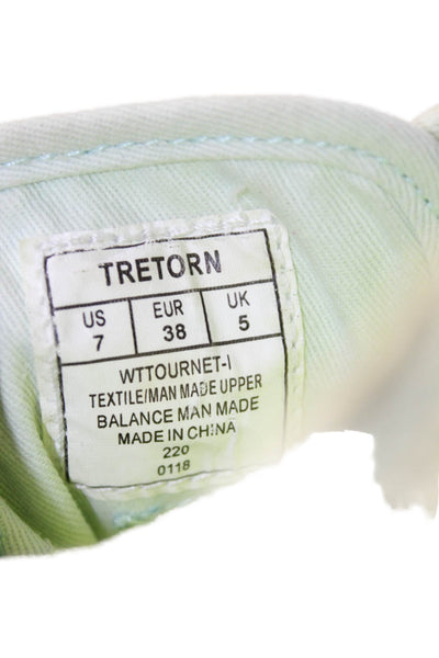 Tretorn Womens Lace-Up Low-Top Casual Sneakers Blue Size 7