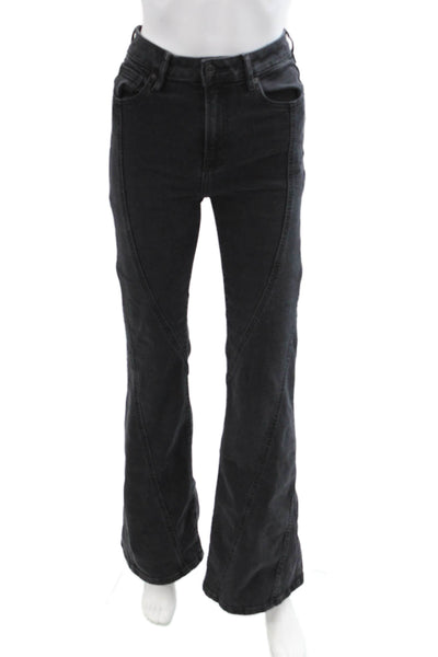 Hidden Womens Black Bootcut Flared Jeans Mid Rise Size 25