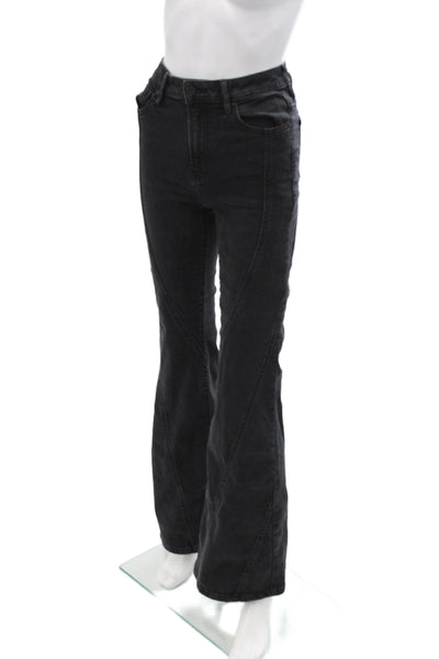 Hidden Womens Black Bootcut Flared Jeans Mid Rise Size 25