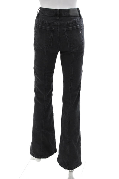 Hidden Womens Black Bootcut Flared Jeans Mid Rise Size 25