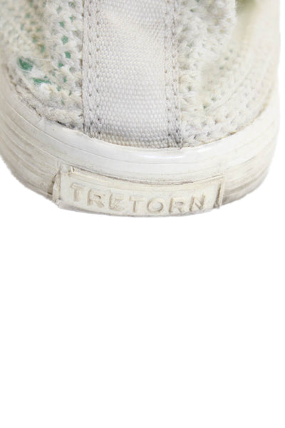 Tretorn Womens Lace-Up Low-Top Casual Sneakers White Size 7