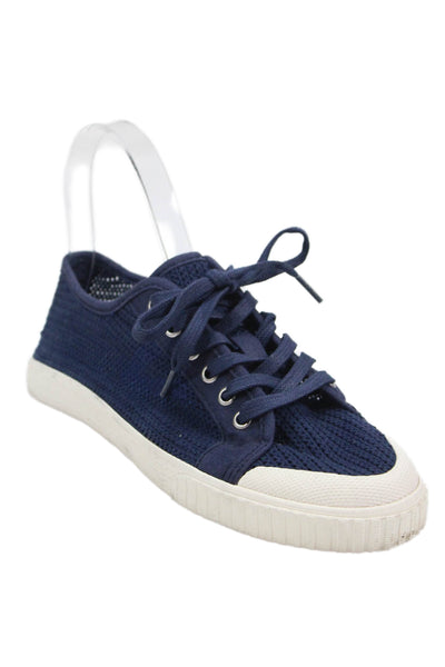 Tretorn Womens Lace-Up Low-Top Casual Fashion Sneakers Blue Size 7