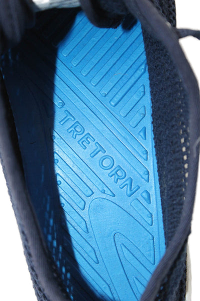 Tretorn Womens Lace-Up Low-Top Casual Fashion Sneakers Blue Size 7