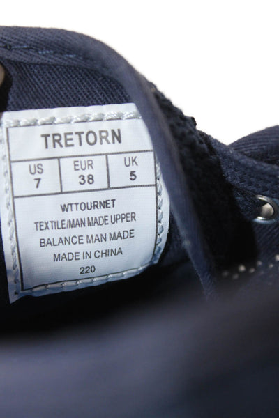 Tretorn Womens Lace-Up Low-Top Casual Fashion Sneakers Blue Size 7