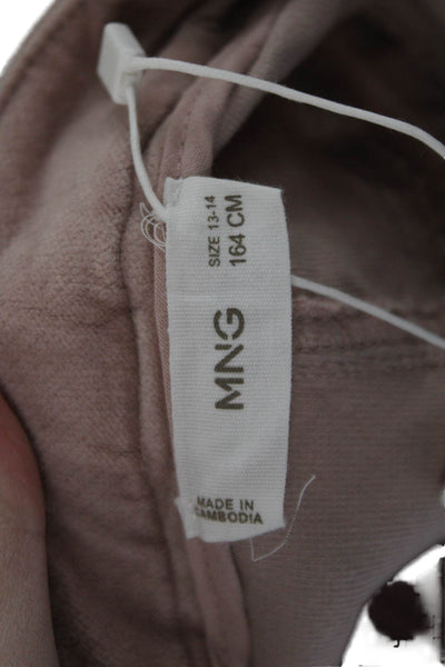 MNG Women Cropped Pink Pants Juniors Size 25