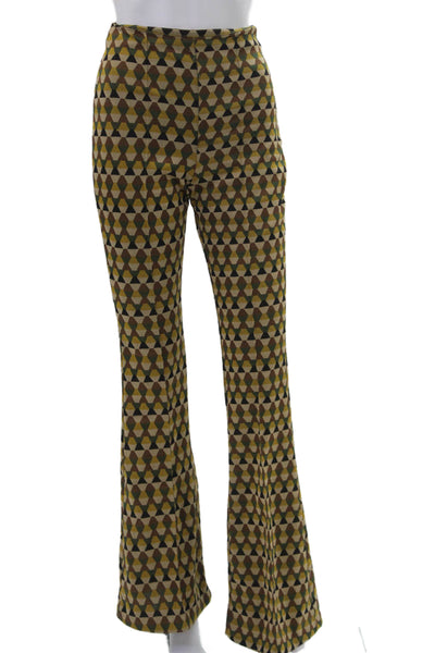 Zara Women Geometric Beige Pants Size S