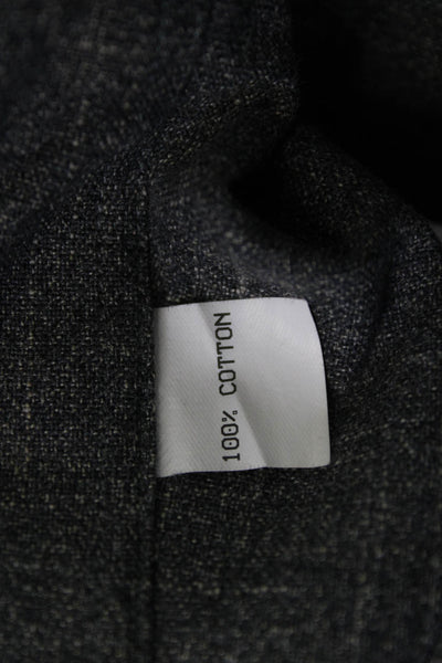 Ermenegildo Zegna Mens Cotton Pocketed Detail Button Down Shirt Gray Size 1X