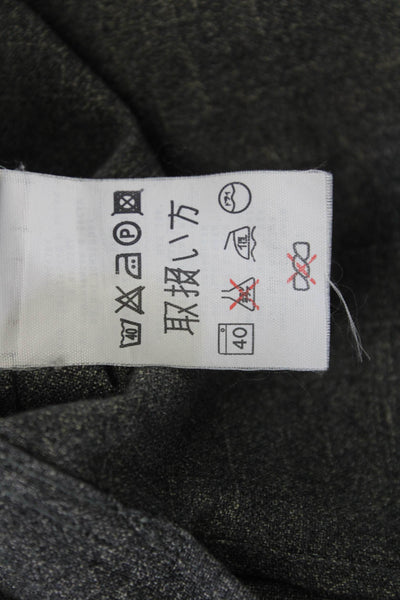 Ermenegildo Zegna Mens Cotton Pocketed Detail Button Down Shirt Gray Size 1X