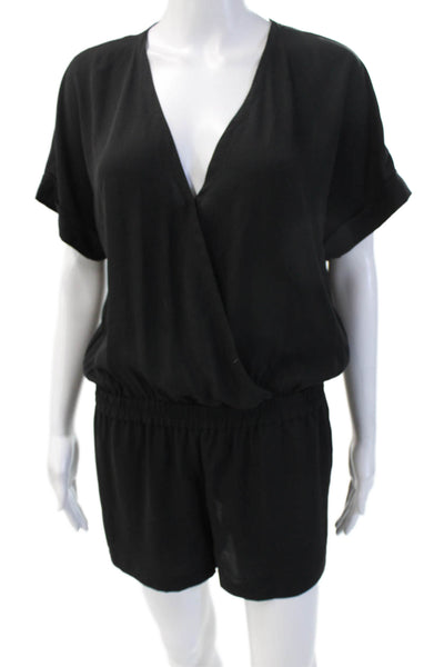 BCBG Max Azria Women Jumpsuit Black V-Neck Sleeveless Polyester Size S
