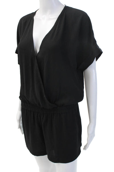 BCBG Max Azria Women Jumpsuit Black V-Neck Sleeveless Polyester Size S