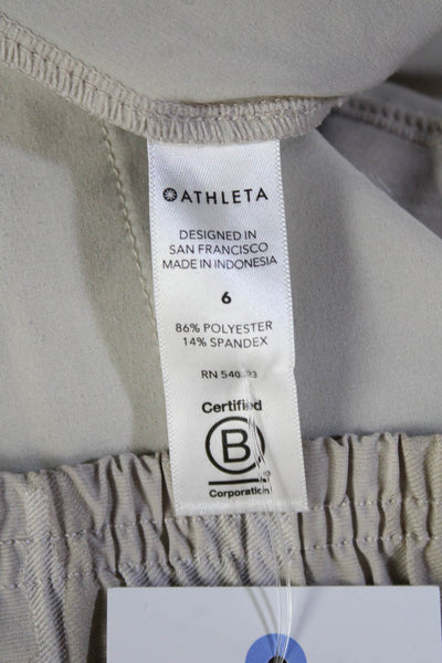 Athleta Women Beige Camo Jogger Pants Size 6