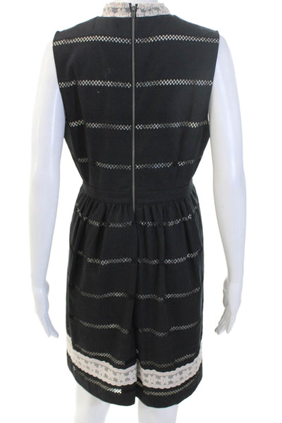 Plenty by Tracy Reese Womens Fit & Flare Dress Black Sleeveless Size 10